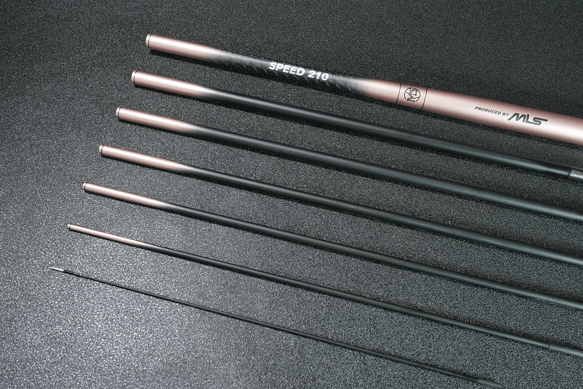 SPEED競速竿-冰莓粉-各竿節局部放大