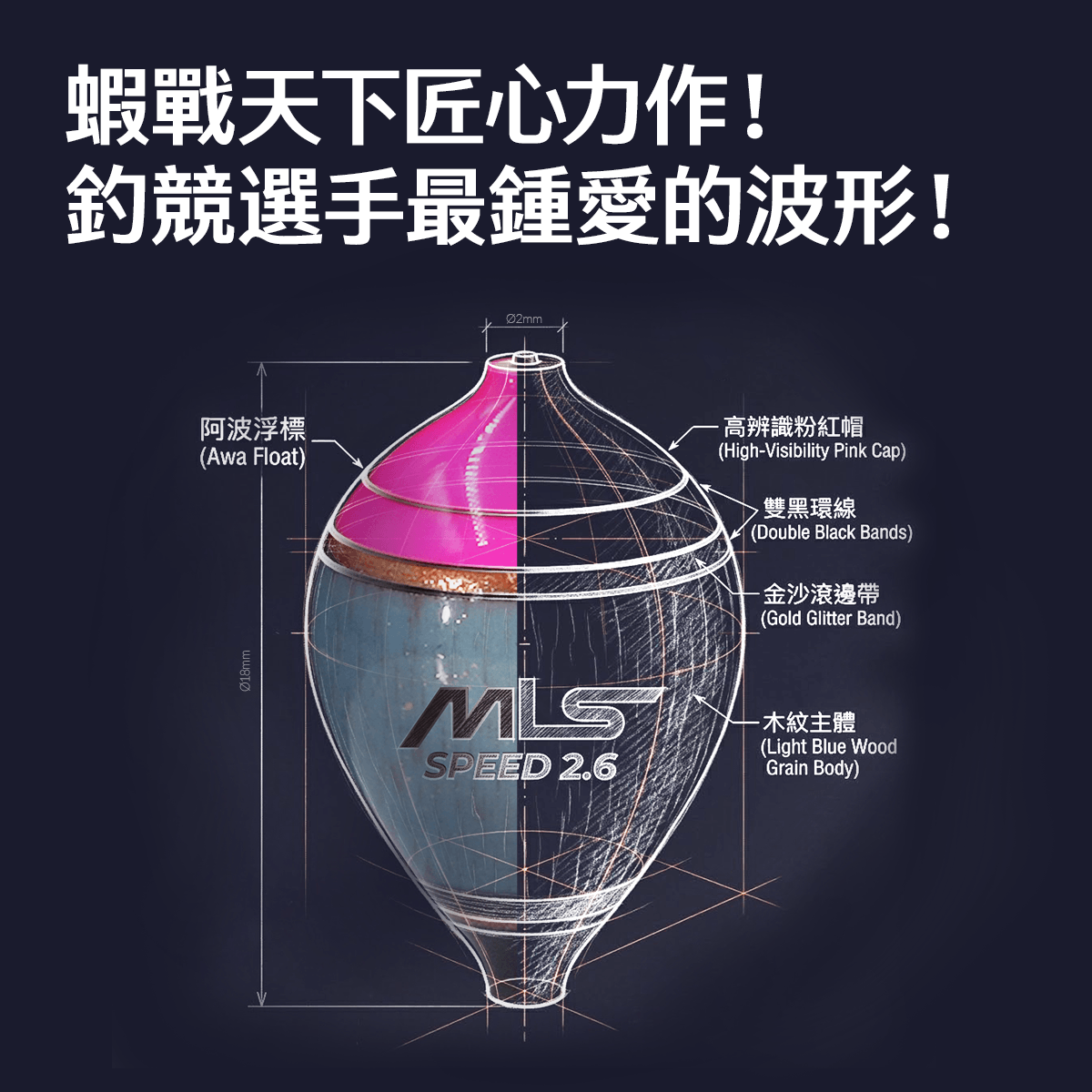 蝦戰天下匠心力作！釣競選手最鍾愛的波形！